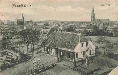 AK / Ansichtskarte  Blumenthal_Holstein Panorama Blick zur Kirche