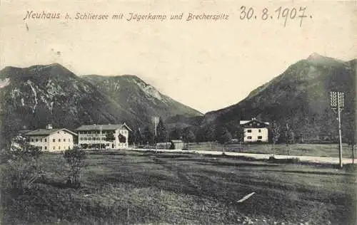 AK / Ansichtskarte  Neuhaus_Schliersee Panorama Jaegerkamp Brecherspitz Alpen