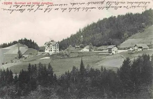 AK / Ansichtskarte  Goldiwil Panorama mit Hotel Jungfrau