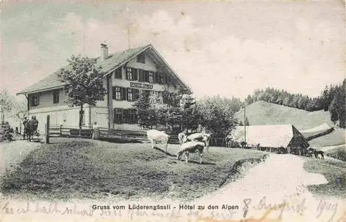 AK / Ansichtskarte  Luederengaessli_Luederenalp_Napf_BE Hotel zu den Alpen