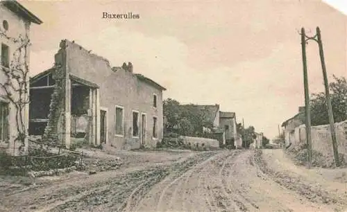 AK / Ansichtskarte  Buxerulles_55_Meuse Dorfstrasse Truemmer 1. Weltkrieg