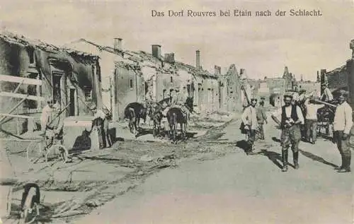 AK / Ansichtskarte  Rouvres_Etain_55_Meuse Dorfpartie Truemmer 1. Weltkrieg Feldpost