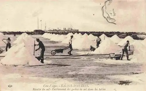AK / Ansichtskarte  Salins_d_Hyeres_83_Var Récolte du sel