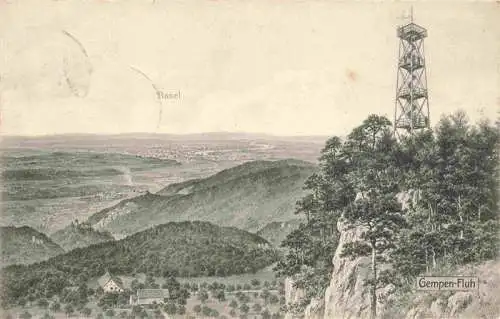 AK / Ansichtskarte  BASEL_BS mit Gempen Fluh Aussichtsturm
