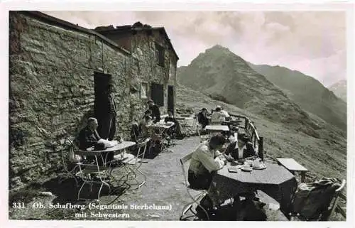 AK / Ansichtskarte  Oberer_Schafberg_Pontresina_GR Segantinis Sterbehaus mit Schwestern