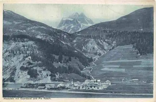 AK / Ansichtskarte  Madulein_Madulain_GR mit Guardaval und Piz Kesch