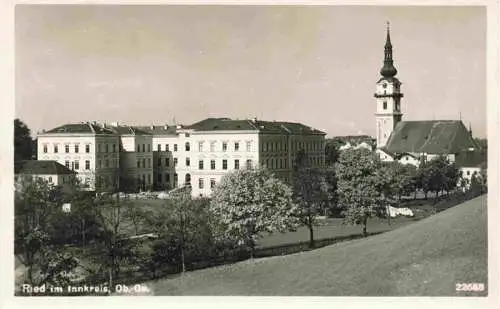 AK / Ansichtskarte  Ried_Innkreis Panorama Kirche