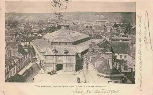 AK / Ansichtskarte  Sens_89_Yonne Vue panoramique de Sens Le Marche couvert