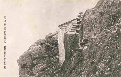 AK / Ansichtskarte  Stockhorn_2585m_Helsenhorn_VS Stockhorn Wirtschaft Stockhornhoehe