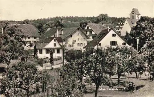 AK / Ansichtskarte  Maschwanden_ZH Ortsansicht