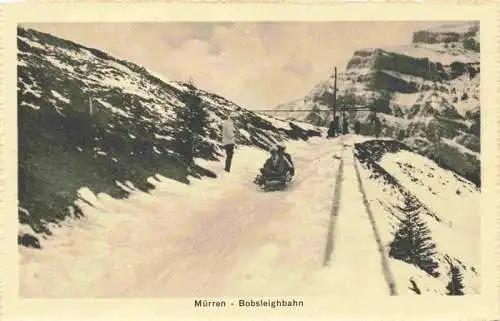 AK / Ansichtskarte  Muerren_BE Bobsleighbahn