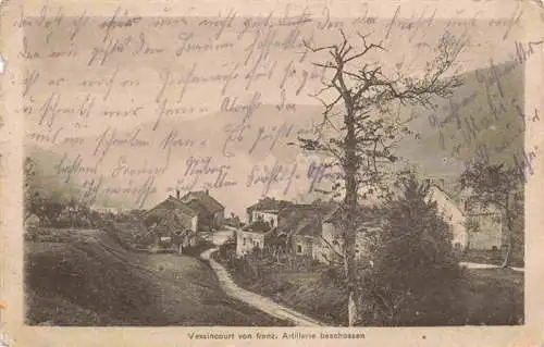 AK / Ansichtskarte  Vexaincourt_88_Vosges von franz Artillerie beschossen
