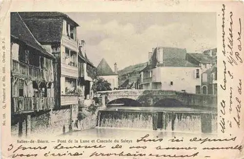 AK / Ansichtskarte  Salies-de-Bearn_64_Pyrenees-Atlantiques Pont de la Lune et Cascade du Saleys