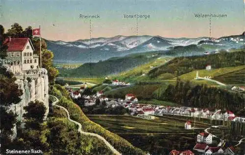 AK / Ansichtskarte  Thal_Rorschach_Bodensee_SG Steinener Tisch Rheineck Vorarlberge Walzenhausen