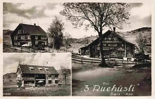 AK / Ansichtskarte  Gais_AR Die 3 Ruehuesli