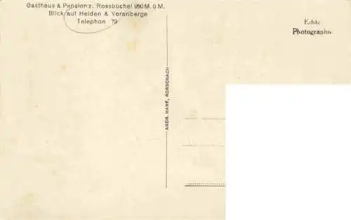 AK / Ansichtskarte  Heiden_AR Panorama Gasthaus Pension zum Rossbuechel