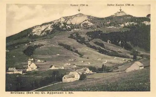 AK / Ansichtskarte  Bruelisau_IR mit Kamor und Hoher Kasten