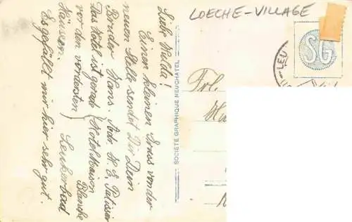 AK / Ansichtskarte  Loeche-Village_Loeche-Ville_Leukerbad_VS Bergmassiv