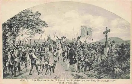 AK / Ansichtskarte  St_Jakob_an_der_Birs_Basel_BS Ausfall der Basler in der Schlacht bei St Jakob an der Birs 1444