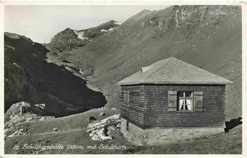 AK / Ansichtskarte  Schilthornhuette_2450m_BE mit Schilthorn
