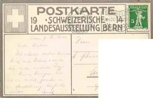 AK / Ansichtskarte  BERN_BE Schweizerische Landesausstellung Bern 1914 Panorama