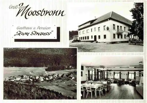 AK / Ansichtskarte 73978002 Moosbronn_Gaggenau Gasthaus Pension Zum Strauss Panorama Gastraum