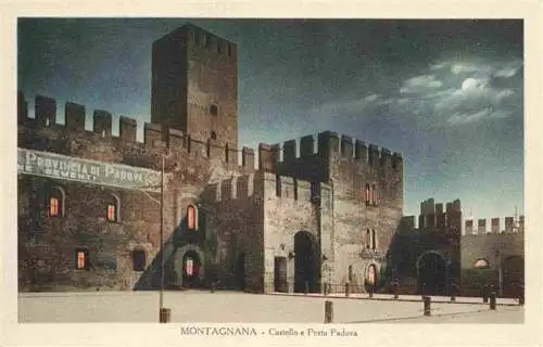 AK / Ansichtskarte  Montagnana_Padua_Veneto_IT Castello e Porta Padova