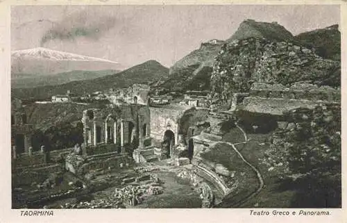 AK / Ansichtskarte  Taormina_Sicilia_IT Teatro Greco e panorama