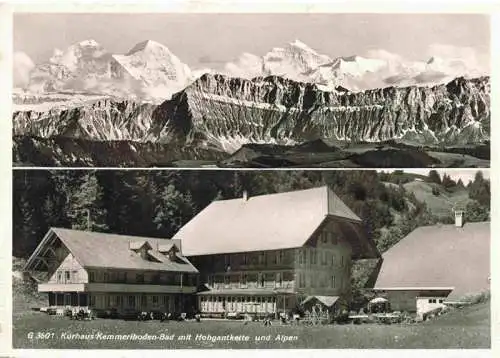 AK / Ansichtskarte  Kemmeriboden_Emmental_Schangnau_BE Kurhaus Kemmeriboden mit Hohgantkette und Alpenpanorama