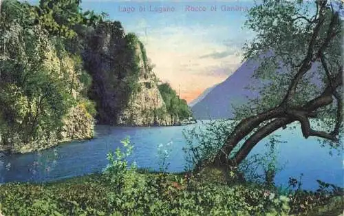 AK / Ansichtskarte  Gandria_Lago_di_Lugano Rocco di Gandria