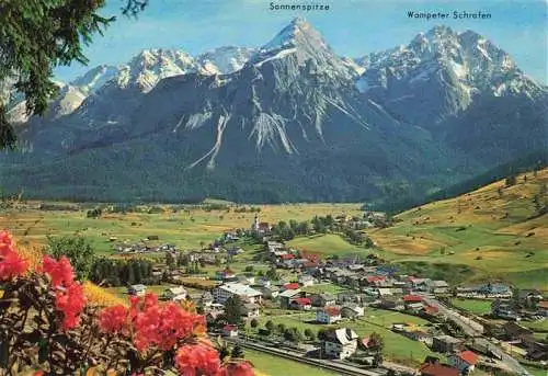 AK / Ansichtskarte 73978295 Lermoos_Tirol_AT Panorama gegen Sonnenspitze und Wampeter-Schrofen Sommerfrische