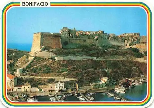AK / Ansichtskarte  Bonifacio_2A_Corse_du_Sud Le port au pied de la citadelle Collection Charmes et Couleurs de la Corse vue aérienne