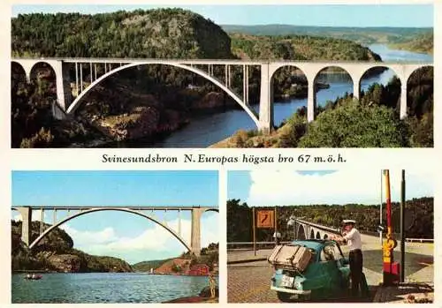 AK / Ansichtskarte 73978302 Svinesundbron_Norge N. Europas hoegsta bro Bruecke