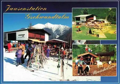 AK / Ansichtskarte 73978322 Reith_Seefeld_Tirol_AT Jausenstation Gschwandtalm Wintersportplatz Alpen Streichelzoo