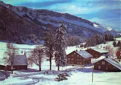 AK / Ansichtskarte 73978387 Tiefenbach_Oberstdorf Berggasthof Rohrmoos Winterpanorama Allgaeuer Alpen