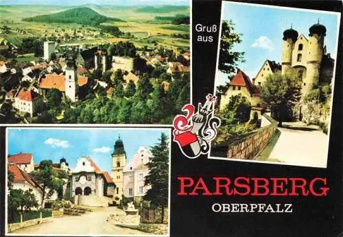 AK / Ansichtskarte 73978392 Parsberg_Oberpfalz Panorama Schloss Kirche