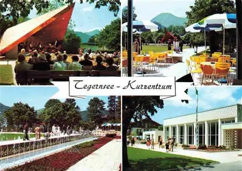 AK / Ansichtskarte 73978403 Tegernsee_Bayern Kurzentrum Musikpavillon Restaurant Café Terrasse