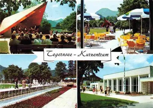 AK / Ansichtskarte  Tegernsee_Bayern Kurzentrum Musikpavillon Restaurant Café Terrasse