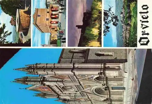 AK / Ansichtskarte 73978425 Orvieto_Terni_Umbria_IT Kathedrale Teilansichten Panorama