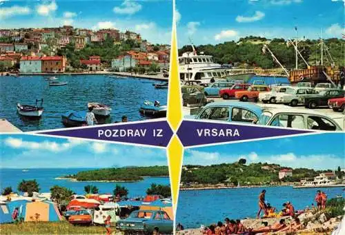 AK / Ansichtskarte 73978433 Vrsar_Istria_Croatia Hafen Strand Campingplatz