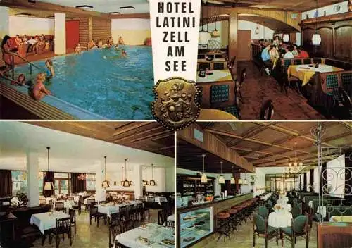 AK / Ansichtskarte 73978447 Zell_See_AT Hotel Latini Hallenbad Restaurant