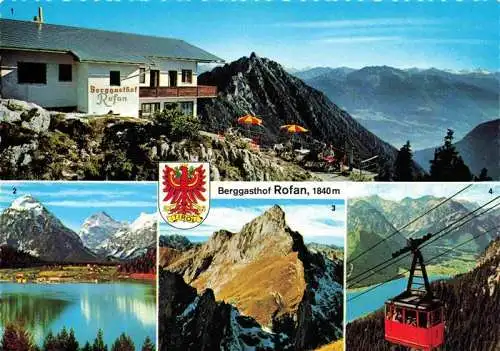 AK / Ansichtskarte 73978456 Pertisau_Achensee_Tirol_AT Berggasthof Rofan Fernsicht Alpenpanorama Zillertaler Alpen Karwendelgebirge Rofanseilbahn