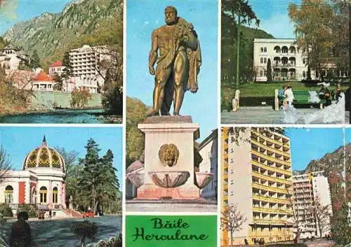 AK / Ansichtskarte 73978494 Baile_Herculane_RO Hotel Herkules Statue Park