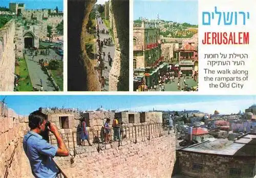 AK / Ansichtskarte  Jerusalem__Yerushalayim_Israel Walk along the ramparts of the Old City