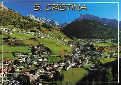 AK / Ansichtskarte 73978930 St_Christina_Groeden_IT Panorama Blick gegen die Geislergruppe Dolomiten