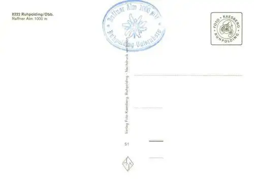 AK / Ansichtskarte  Ruhpolding Raffner-Alm Terrasse