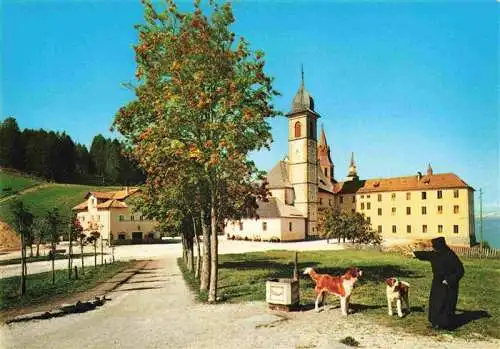 AK / Ansichtskarte  Monte_San_Pietro_Petersberg_Bolzano_Suedtirol_IT Santuario di Pietralba Maria Weissenstein Moench Bernhardiner Hunde