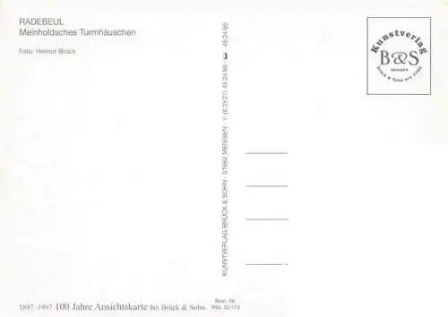 AK / Ansichtskarte 73979018 Radebeul_Sachsen Meinholdsches Turmhaeuschen
