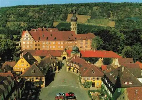 AK / Ansichtskarte  Weikersheim Blick auf Schloss und Marktplatz