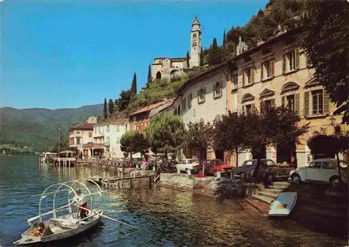 AK / Ansichtskarte  Morcote_Lago_di_Lugano_TI Haeuserpartie am See